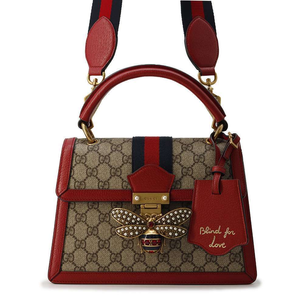 Gucci Queen Margaret GG Supreme Bee Handbag Shoulder Bag